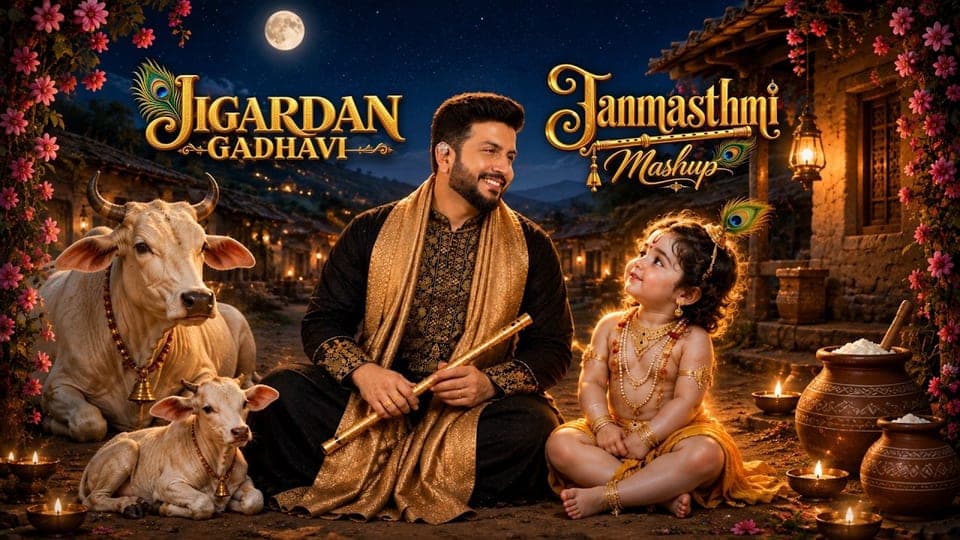 Release artwork for “Krishna Bhajan Mashup 3”
